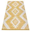 Alfombra Eco Sisal Boho Moroc Diamantes 22312 Franjas - Dos Niveles De 117x170 Cm