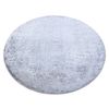 Alfombra De Lavado Moderna Lapin Círculo, Shaggy Antideslizante Gris  Circulo 100 Cm