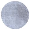 Alfombra De Lavado Moderna Lapin Círculo, Shaggy Antideslizante Gris  Circulo 100 Cm