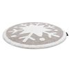 Alfombra Infantil Moderna Joy Circulo Snowflake, Copo De Nieve Para Ni Circulo 140 Cm