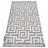 Alfombra Maroc P655 Laberinto, Griego Gris / Blanco Franjas Bereber Ma 180x270 Cm