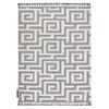 Alfombra Maroc P655 Laberinto, Griego Gris / Blanco Franjas Bereber Ma 180x270 Cm