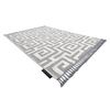 Alfombra Maroc P655 Laberinto, Griego Gris / Blanco Franjas Bereber Ma 180x270 Cm