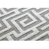 Alfombra Maroc P655 Laberinto, Griego Gris / Blanco Franjas Bereber Ma 180x270 Cm