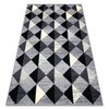 Alfombra Bcf Base 3987 Trigone, Triangulos, Cuadrícula, Geométrico G 185x270 Cm