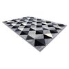 Alfombra Bcf Base 3987 Trigone, Triangulos, Cuadrícula, Geométrico G 185x270 Cm