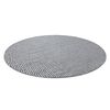 Alfombra De Cuerda Sisal Loft 21198 Circulo Boho Marfil/plateado/gris Circulo 120 Cm