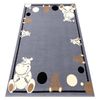 Alfombra Bcf Flash Hippo 3993 - Hipopótamo Gris 140x190 Cm