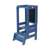 Torre De Aprendizaje / Taburete Con Tablero Azul Meowbaby