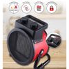 Calefactor Cerámico Termoventilador Portátil, 2 Niveles Potencia Termostato Automático, Moderno Negro/rojo 2400w Camry Cr7743