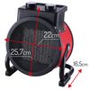 Calefactor Cerámico Termoventilador Portátil, 2 Niveles Potencia Termostato Automático, Moderno Negro/rojo 2400w Camry Cr7743