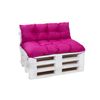 Set Cojines Para Palets, Asiento 120x50 - Respaldo120x50 Rosa