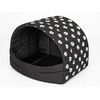 Cama Para Perro R3 55x43x38 Negro Huellas Suflera