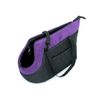 Bolsa De Transporte Para Perro O Gato Talla R2 25x50x27 Negro/violeta