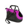 Bolsa De Transporte Para Perro O Gato Talla R2 25x50x27 Negro/rosa