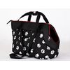 Bolsa De Transporte Para Perro O Gato Talla R3 30x58x32 Negro Huellas