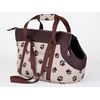 Bolsa De Transporte Para Perro O Gato Talla R3 30x58x32 Beige Huellas