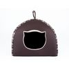 Caseta Para Gatos Con Almohada R3 49x49 Cuadros Marrones Igloo