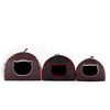 Caseta Para Gatos Con Almohada R3 49x49 Cuadros Marrones Igloo