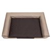 Cama Para Perro Victoria Talla L: 80x55x17 Beige Y Marron