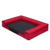 Cama Para Perro Victoria Talla L: 80x55x17 Rojo Y Negro