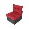 Cojines Emma Tech Para El Sillón De Jardín Technorattan R2 60x60 Rojo