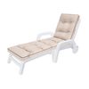 Cojín Para Tumbona O Sillón De Jardín O Playa 201x55x8cm Hugo Beige