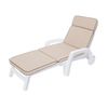 Cojín Para Tumbona O Sillón De Jardín O Playa 191x57x5 Cm Niko Beige