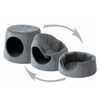 Caseta Y Cama Para Perro 2en1 Con Almohada Turtle R1 59x59x48 Gris