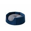 Caseta Y Cama Para Perro 2en1 Con Almohada Turtle R1 59x59x48 Azul Marino