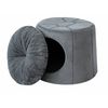 Caseta Y Cama Para Perro 2en1 Con Almohada Turtle R2 67x67x51 Gris