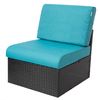 Cojines Nel Para Sofá O Sillones De Jardín En Ratán, R1 50x50 Azul