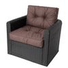 Cojines Kaja Para Sofá O Sillones De Jardín En Ratán, R2 59x59 Marron