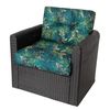 Cojines Kaja Para Sofá O Sillones De Jardín En Ratán, R2 59x59 Cesped Verde