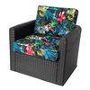 Cojines Kaja Para Sofá O Sillones De Jardín En Ratán, R2 59x59 Hojas De Colores