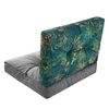 Cojines Kaja Para Sofá O Sillones De Jardín En Ratán, R2 59x59 Grafito+cesped Verde