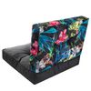 Cojines Kaja Para Sofá O Sillones De Jardín En Ratán, R2 59x59 Negro+hojas De Colores