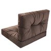 Cojines Kaja Para Sofá O Sillones De Jardín En Ratán, R3 68x68 Marron