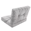 Cojines Kaja Para Sofá O Sillones De Jardín En Ratán, R3 68x68 Gris