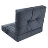 Cojines Kaja Para Sofá O Sillones De Jardín En Ratán, R3 68x68 Azul Marino