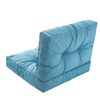 Cojines Kaja Para Sofá O Sillones De Jardín En Ratán, R3 68x68 Azul