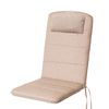 Cojín Antonia Con Reposacabezas Para Silla, Sillón De Jardín 121x50x6 Beige