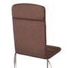 Cojín Antonia Con Reposacabezas Para Silla, Sillón De Jardín 121x50x6 Marron