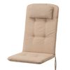 Cojín Benita Con Reposacabezas Para Silla, Sillón De Jardín 121x50x6cm, Beige