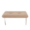 Cojín Reversible Bella Para Silla, Sillón De Jardín 43x50x6cm- 1 Pieza Beige