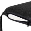 Cojín Reversible Bella Para Silla, Sillón De Jardín 43x50x6cm- 1 Pieza Negro