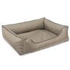 Mestizo Valencia Ortopédico Cama Para Perro Gato Mascotas Sofá En Beige Con Gris 65 X 50 Cm