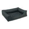 Cama Ortopédica Para Perros Valencia 80 X 60 Cm Color Gris Oscuro Con Borde Negro