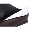 Cama Para Perro Sofá Mallorca Comfort Color Marrón Con Ribete Negro 65x50 Cm