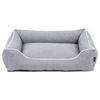 Sofa Mallorca Comfort Cama Para Perro 80x60 Cm Gris Claro/blanco